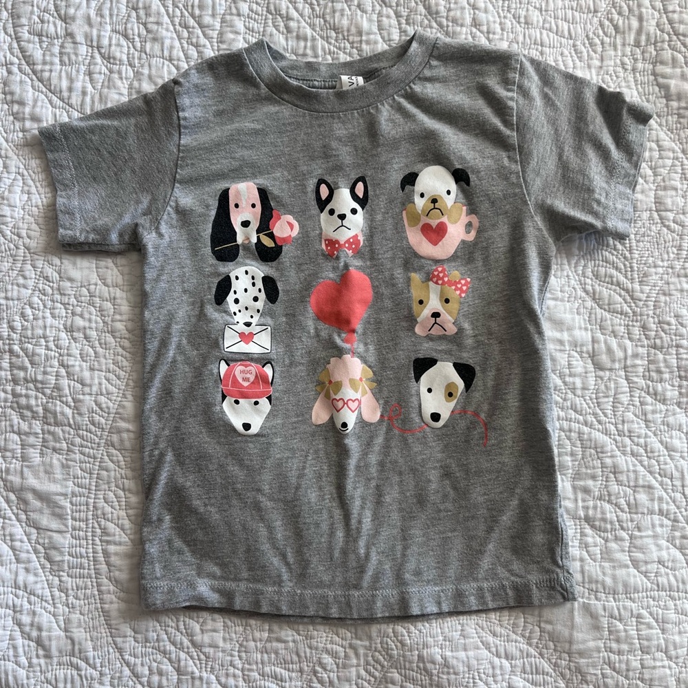 Valentine Puppy T’shirt, size 4t